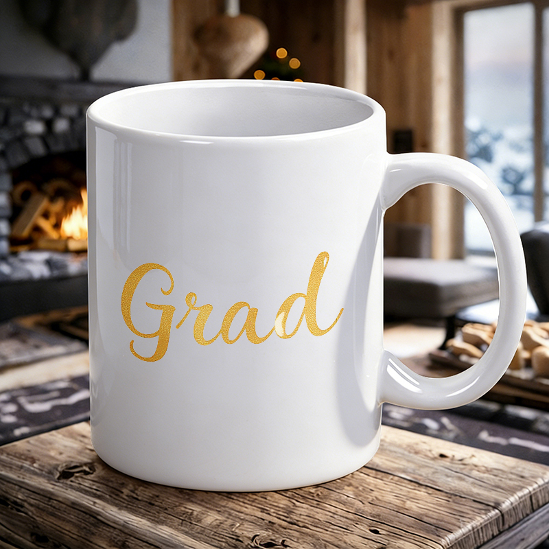 Coffee Tea Font - Caneca de cerâmica com fonte elegante