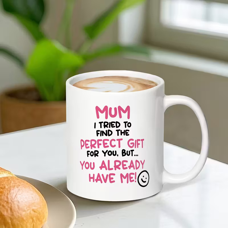 Coffee Tea Font - 1pc Caneca Engraçada para Mães -