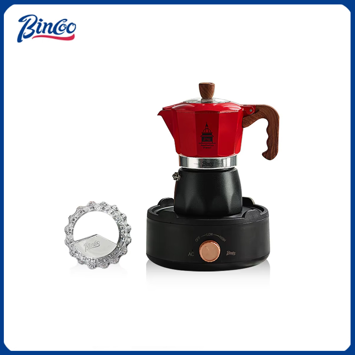 Coffee Tea Making Machine - Bincoo válvula dupla café moka pote