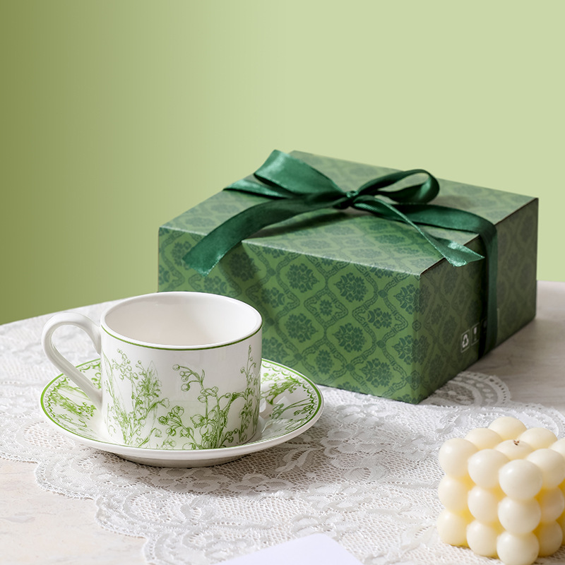 Coffee Tea English - Conjunto de xícara de café e