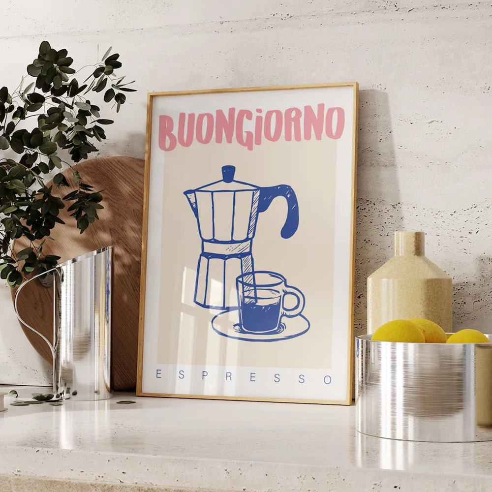 Coffee Tea Drinks - Moderno café espresso arte da parede
