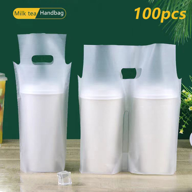 Mug Tea Coffee - 100 Sacos Plásticos Transparentes Foscos Descartáveis