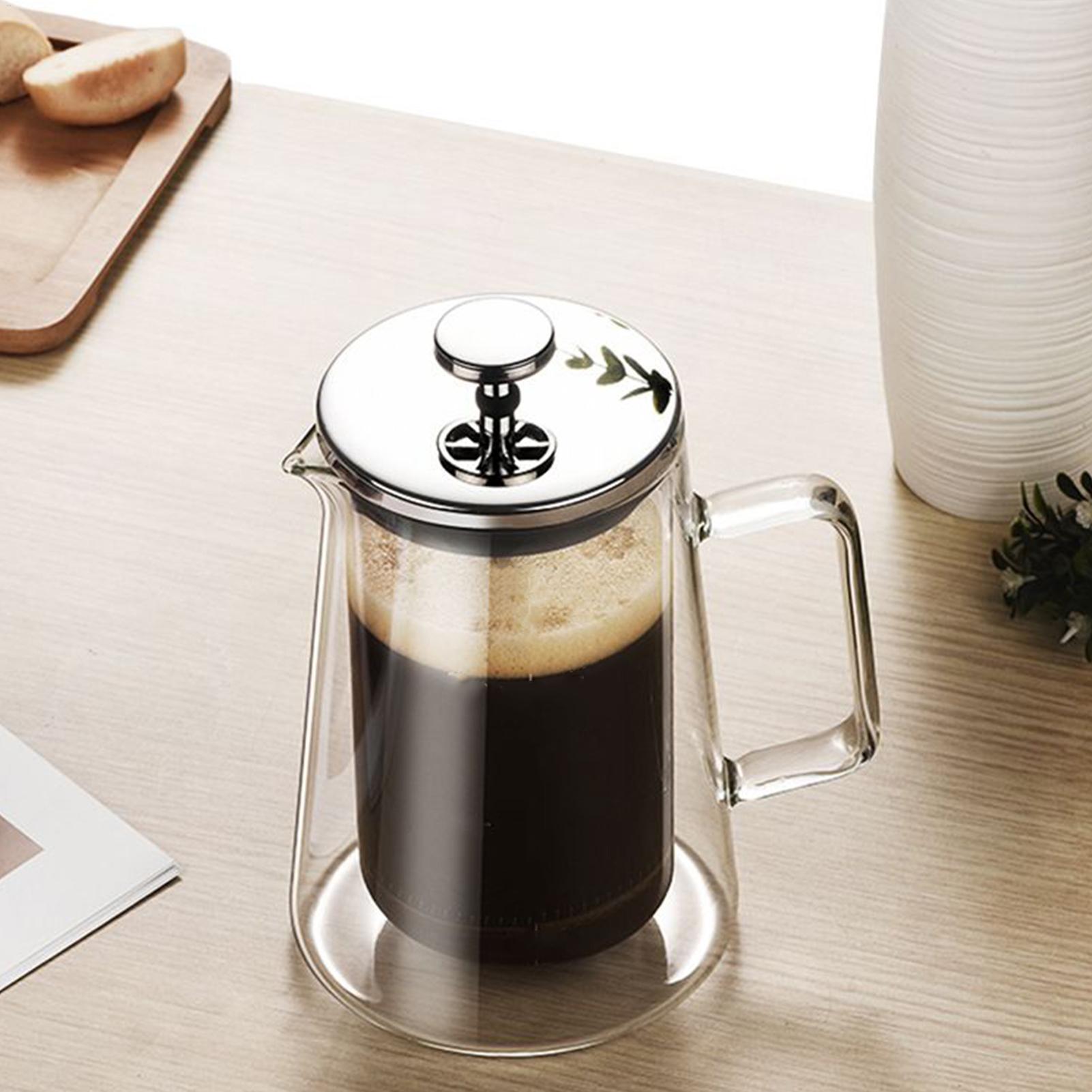 French Press Coffee & Tea - Cafeteira Francesa de Vidro com Aço