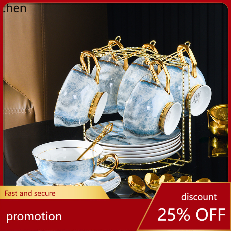 Coffee Tea Set - HXL Conjunto requintado de xícaras de