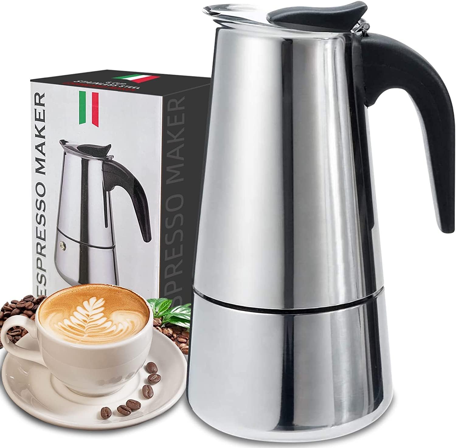 Coffee Tea Making Machine - 4/6/9 Xícaras Moka Pot Caffe Máquina