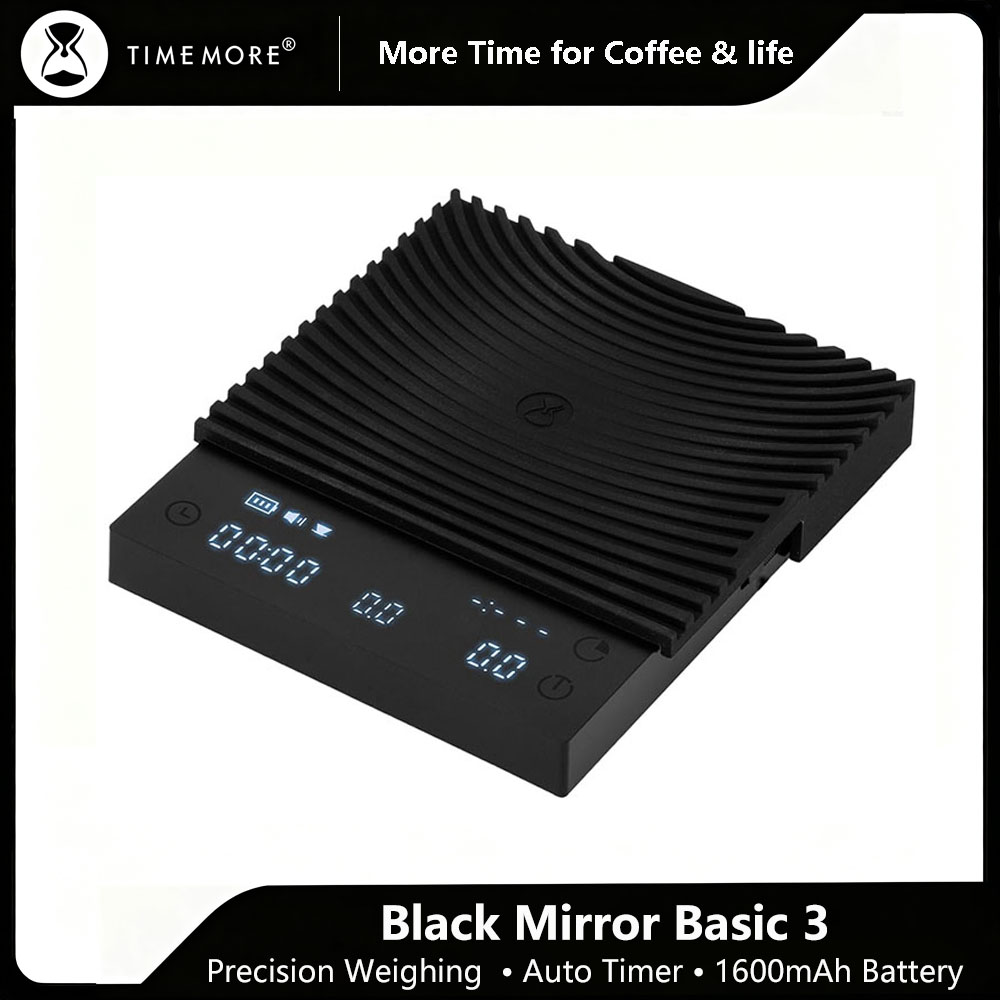 Coffee Tea Drinks - Timemore espelho preto mini 0.1g precisão