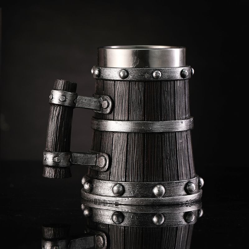 Mug Tea Coffee - Caneca de Resina com Efeito Madeira