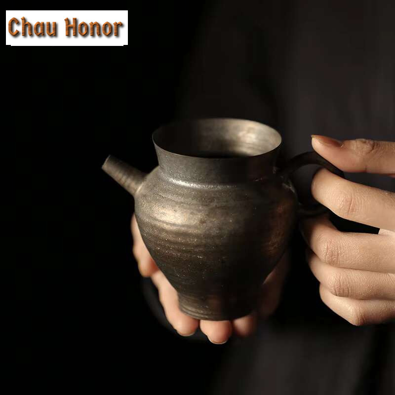 Coffee Tea In Chinese - Chinese Iron Rust Glass Tea Jarro,