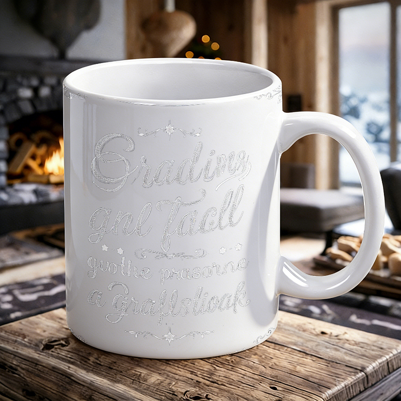 Caneca de cerâmica com fonte d - Coffee Tea Font avaliação e preço