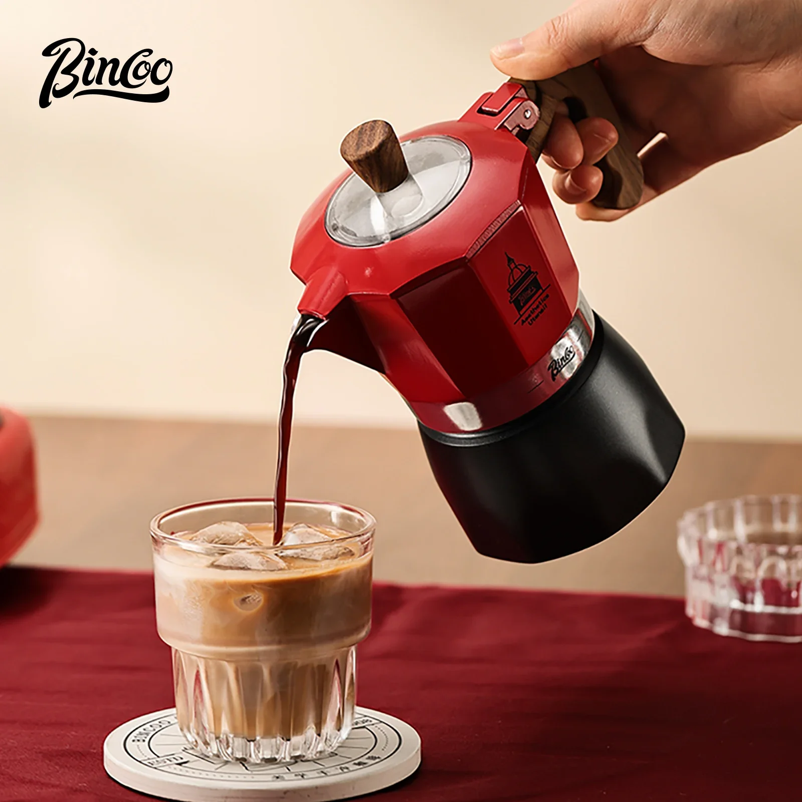 Bincoo válvula dupla café moka - Coffee Tea Making Machine avaliação e preço