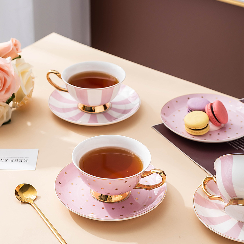 Canecas de Café Cerâmicas Rosa - Coffee Tea Set avaliação e preço