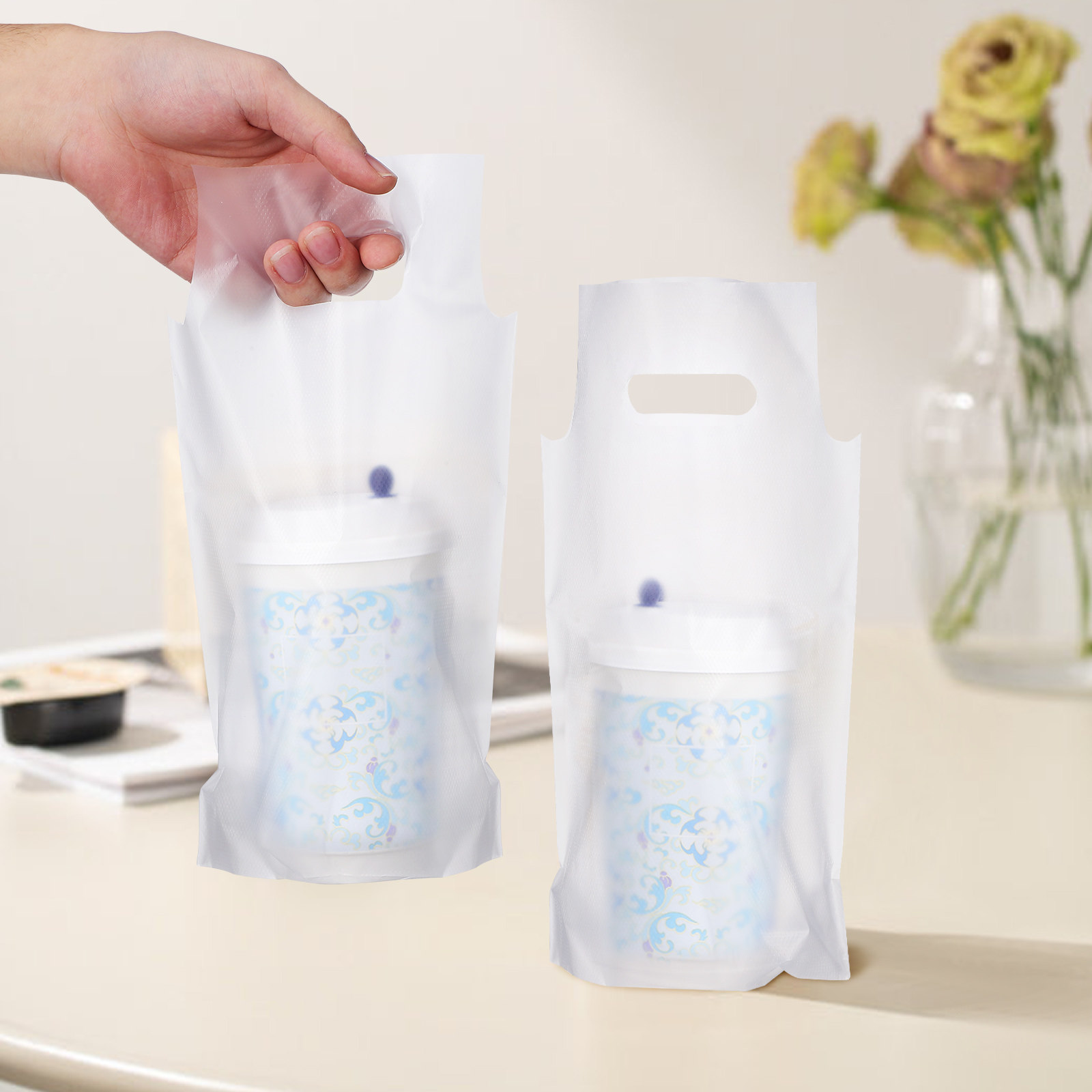 500 Sacos Transparentes com Al - Coffee Tea Drinks avaliação e preço