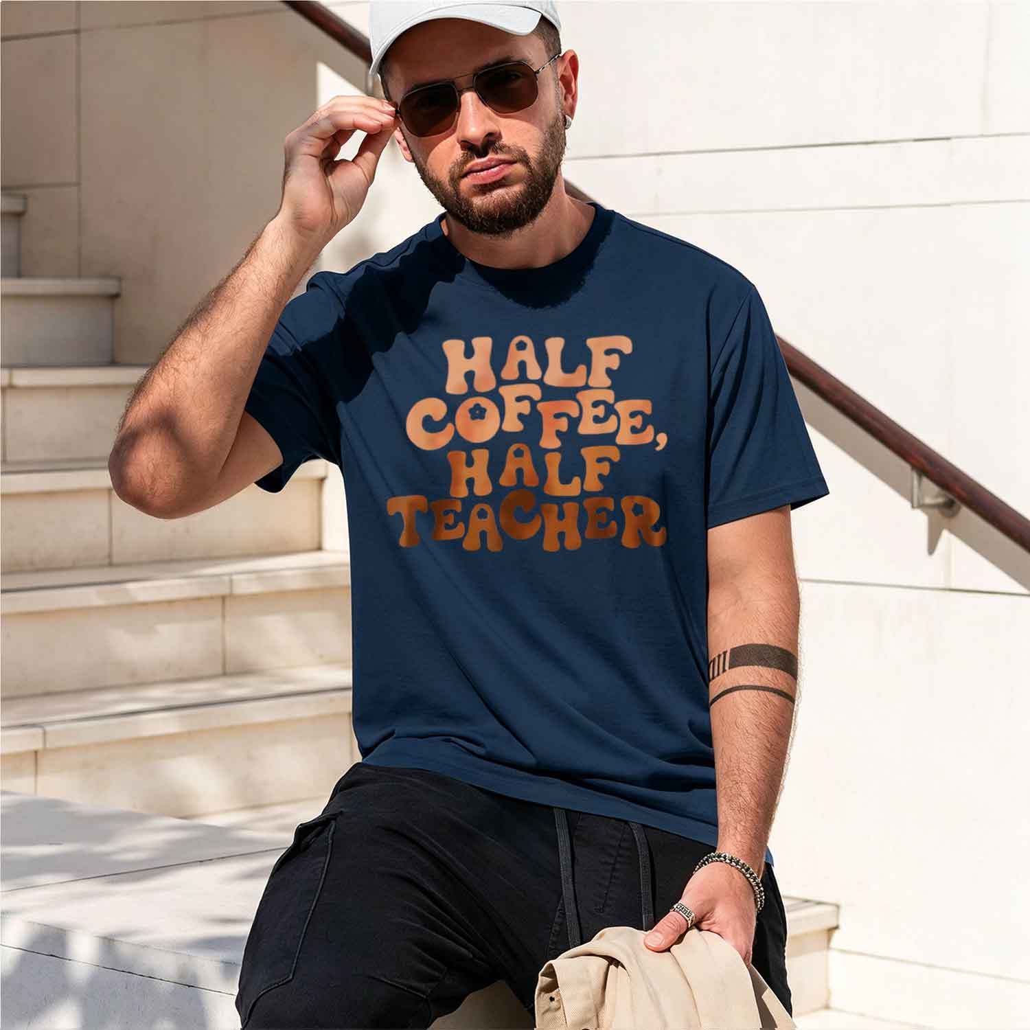 Camiseta Unissex com Estampa ' - Coffee Tea Font avaliação e preço