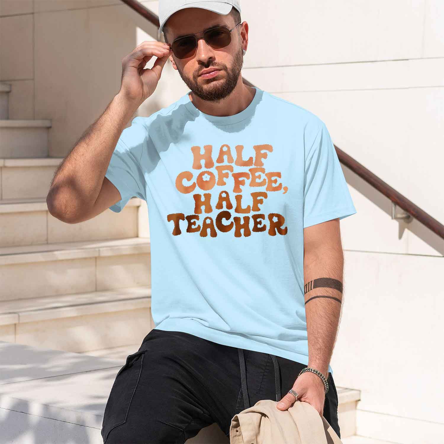 Camiseta Unissex com Estampa ' - Coffee Tea Font avaliação e preço