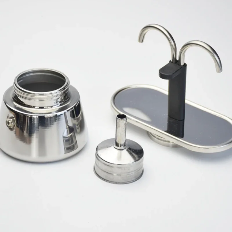 200ml mini moka pote tubo dupl - Coffee Tea Making Machine avaliação e preço