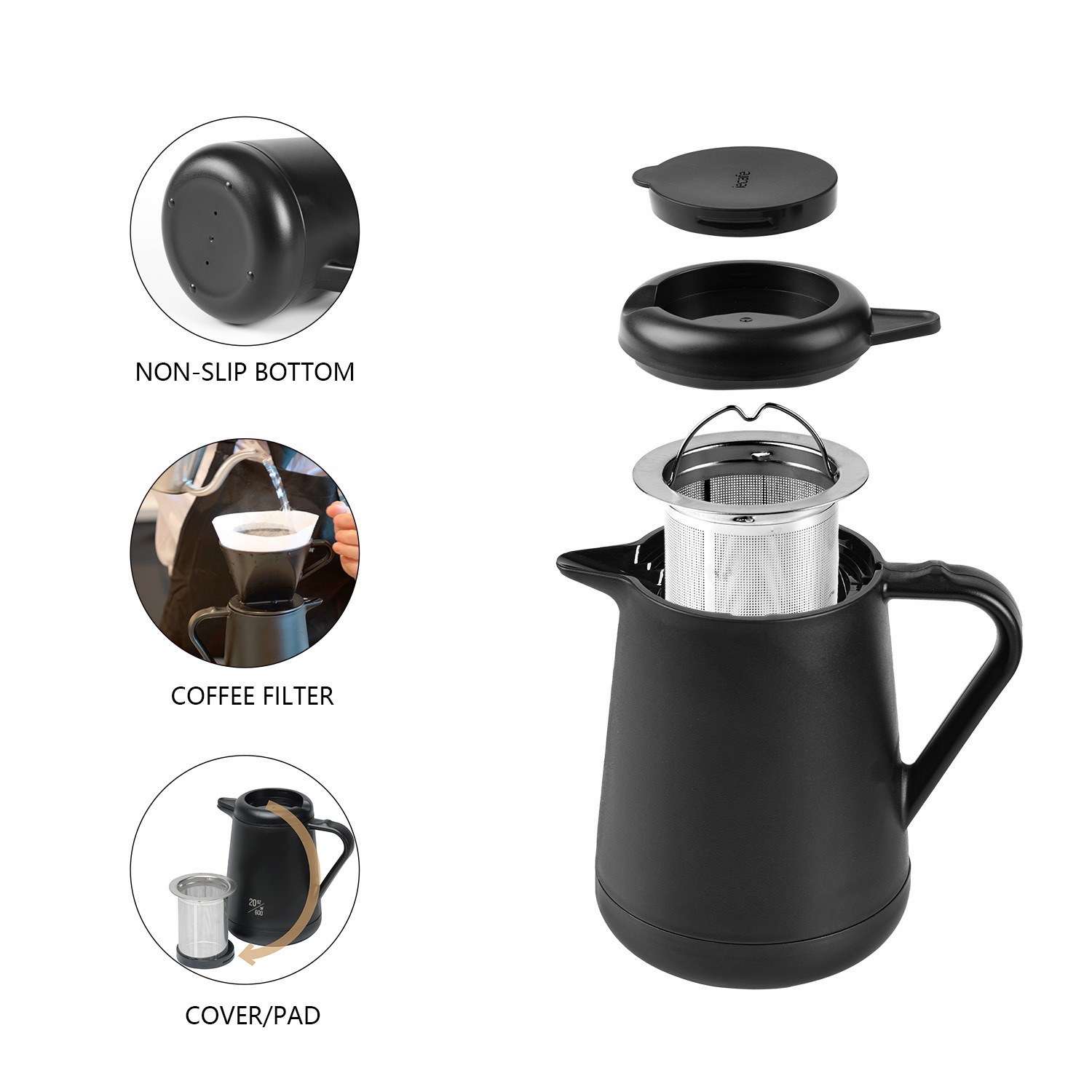Conjunto de cafeteira térmica  - Coffee Tea Pot avaliação e preço