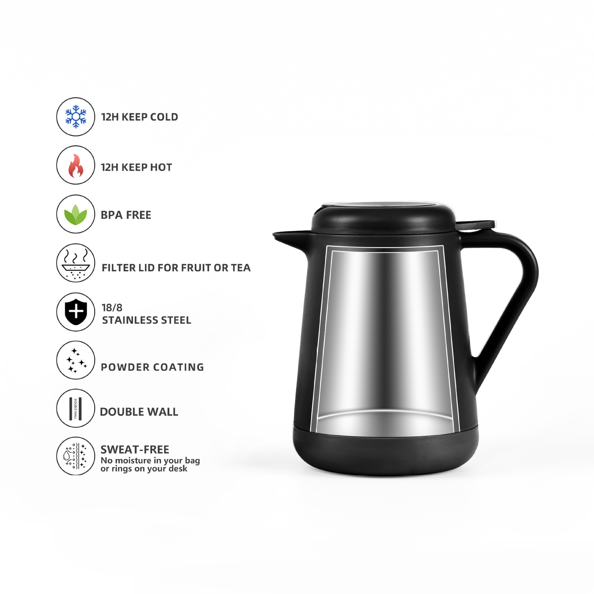 Conjunto de cafeteira térmica  - Coffee Tea Pot avaliação e preço