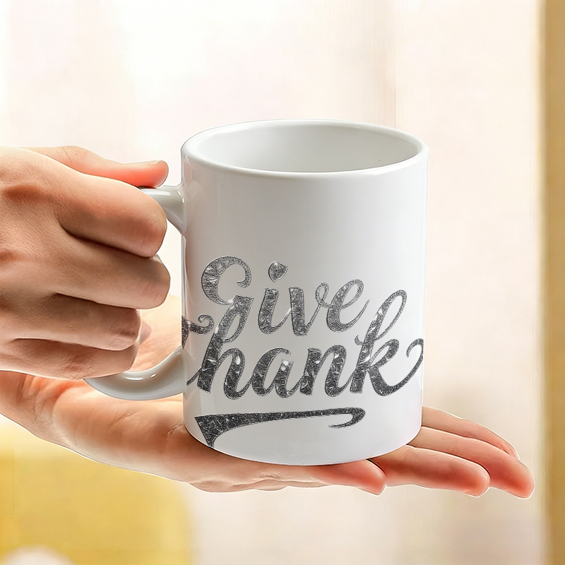 Caneca de Cerâmica com Letras  - Coffee Tea Font avaliação e preço