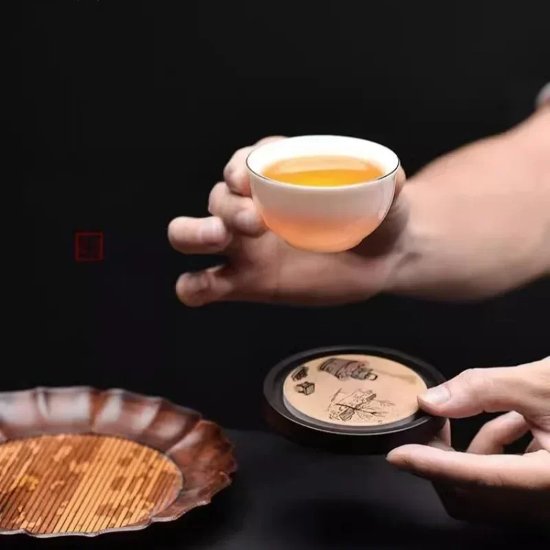 Tapete redondo de madeira para - Coffee Tea In Chinese avaliação e preço