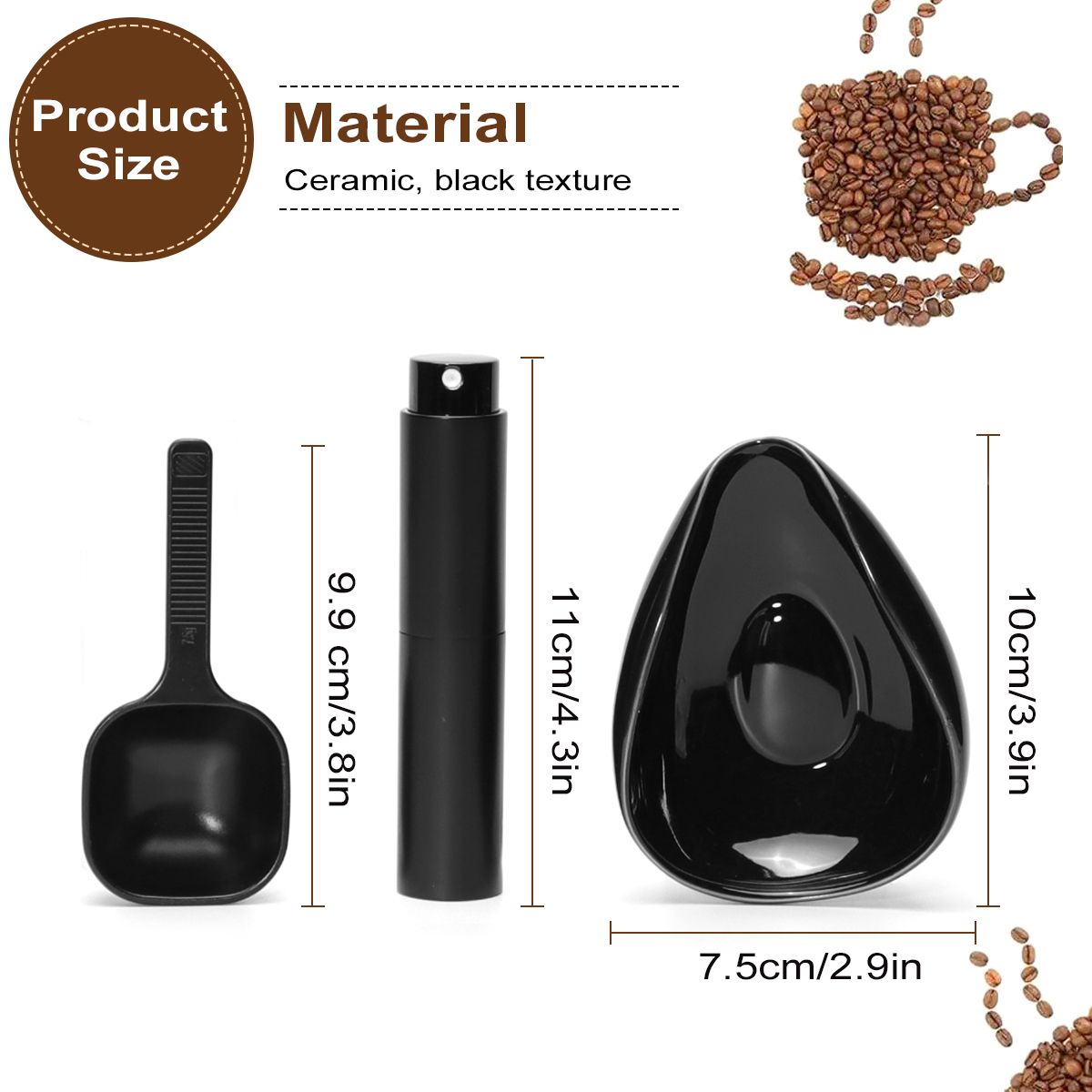 Conjunto de copo e colher dose - Coffee Tea Set avaliação e preço