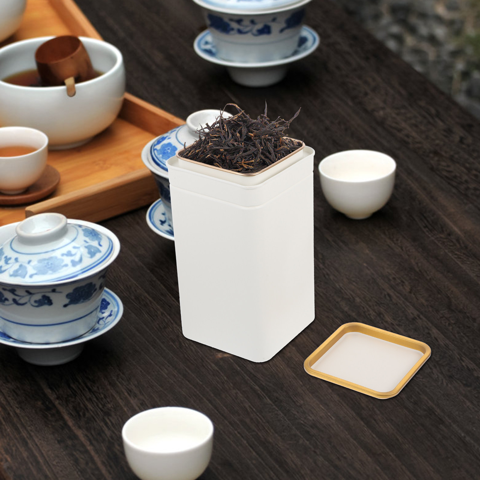 1 unidade de lata de chá de al - Coffee Tea Jar Set avaliação e preço