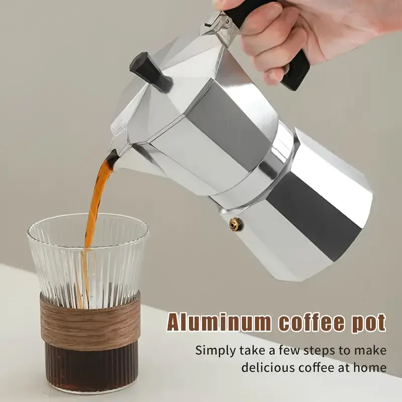 Cafeteira Moka Clássica de Alu - Coffee Tea Making Machine avaliação e preço
