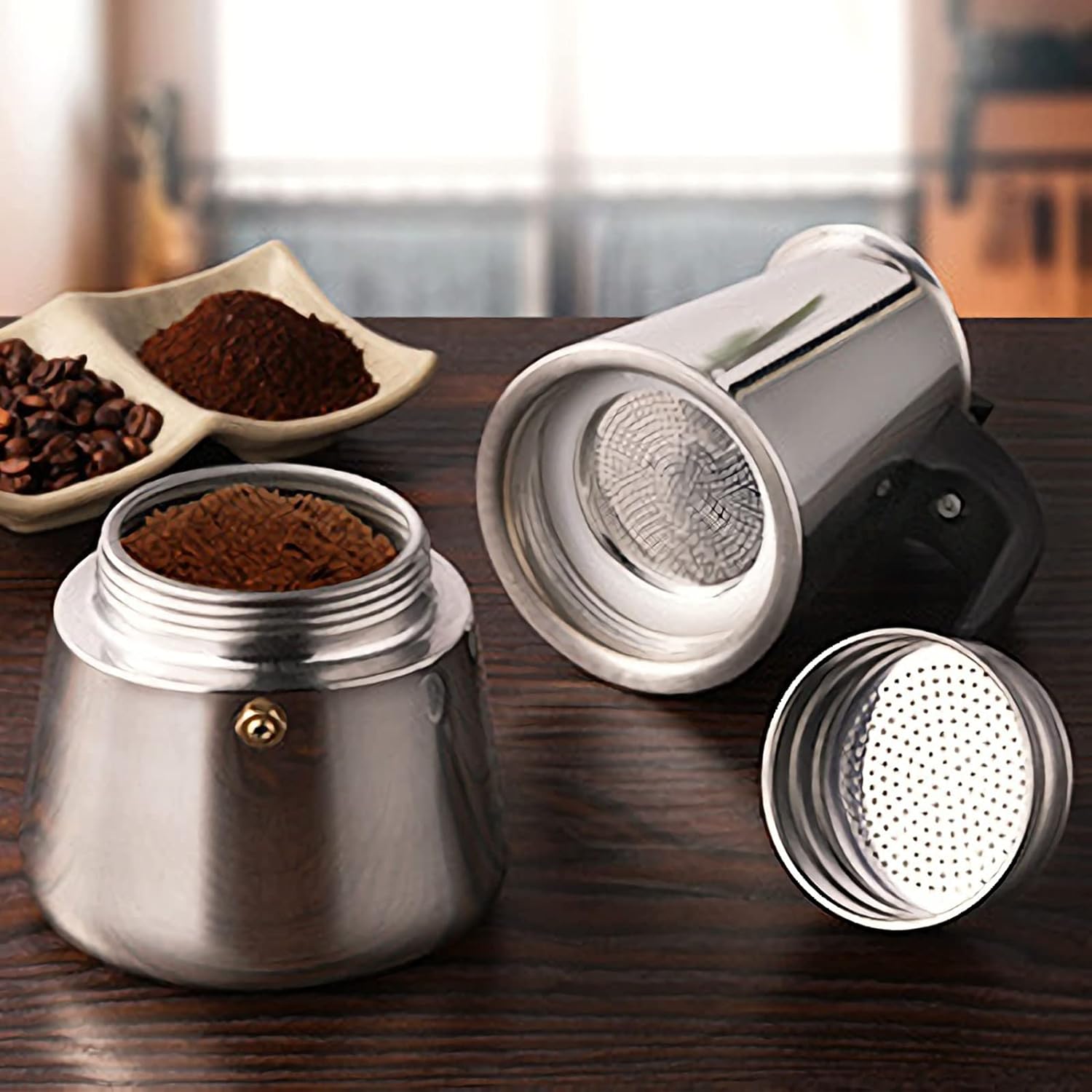 4/6/9 Xícaras Moka Pot Caffe M - Coffee Tea Making Machine avaliação e preço