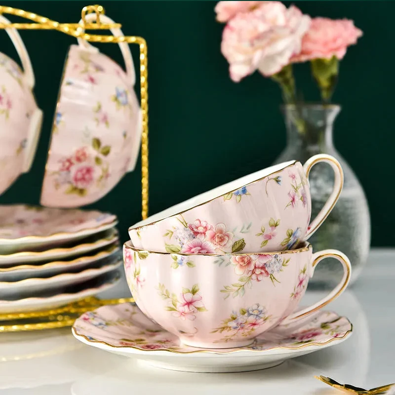 Conjunto de Chá Estilo Pastora - Coffee Tea Flower avaliação e preço