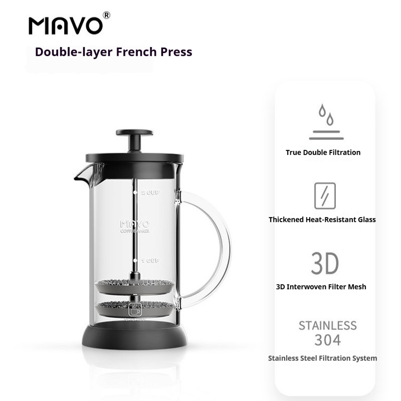 Cafeteira Prensa Francesa MAVO - French Press Coffee & Tea avaliação e preço