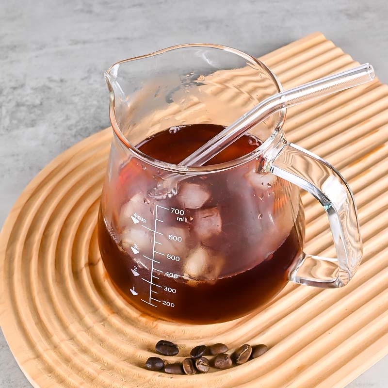 Novo alto borosilicato 700ml v - Coffee Tea Set avaliação e preço