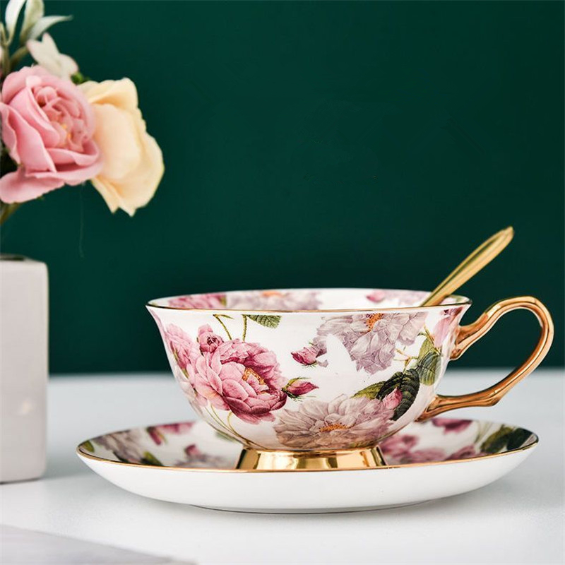 Conjunto de Xícara de Café e P - Coffee Tea English avaliação e preço