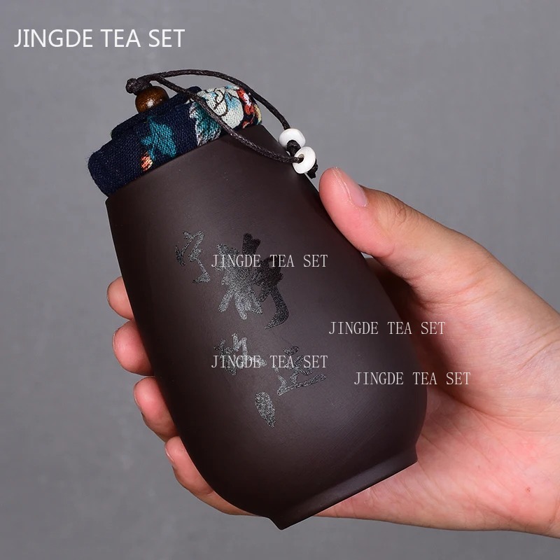 Areia roxa chinesa pequeno chá - Coffee Tea Jar Set avaliação e preço