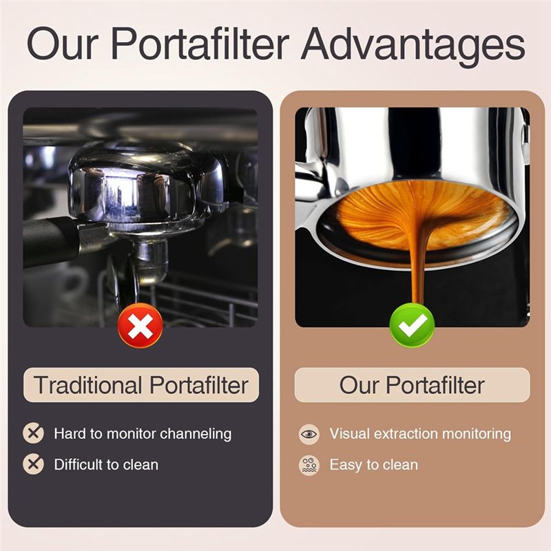 Portafilter sem fundo ABUN de  - Breville Espresso Barista Express avaliação e preço