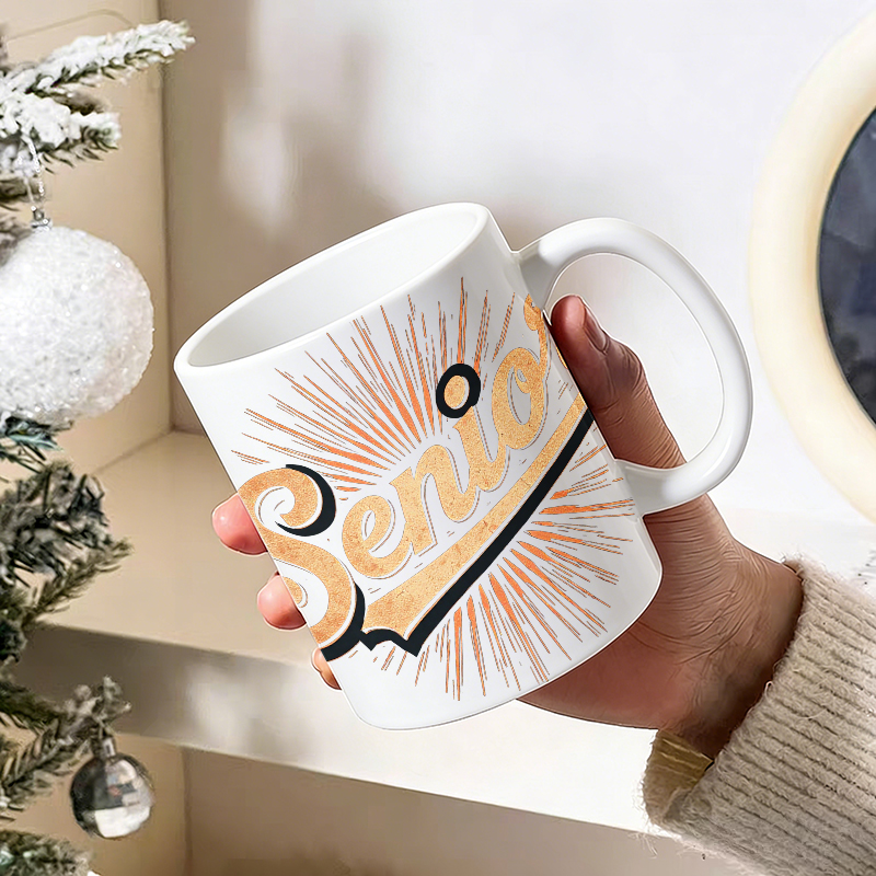 Caneca de Cerâmica 'Senior' co - Coffee Tea Font avaliação e preço